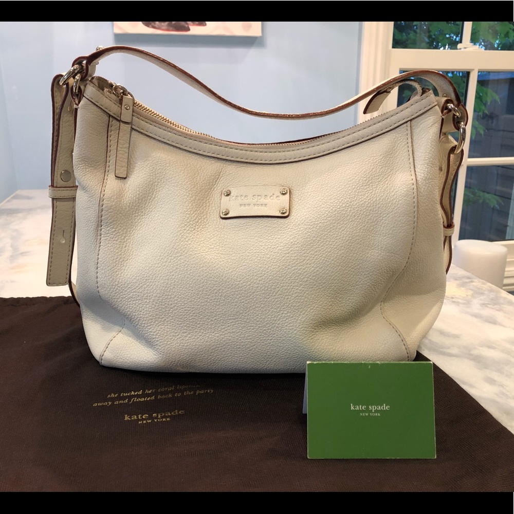 Kate Spade White Leather Shoulder/Crossbody Bag